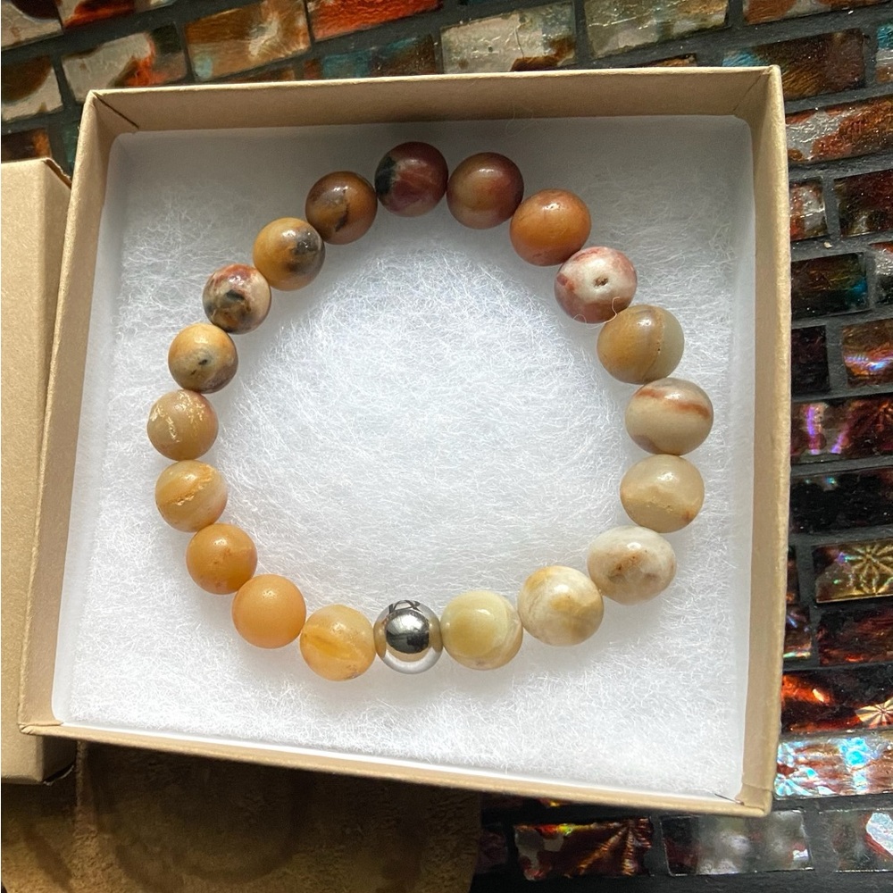 10mm Orange Amazonite Bracelet